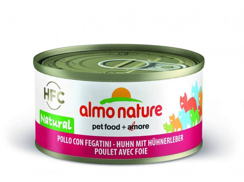 Almo Nature HFC Natural Kana ja maksa 70g kissan märkäruoka