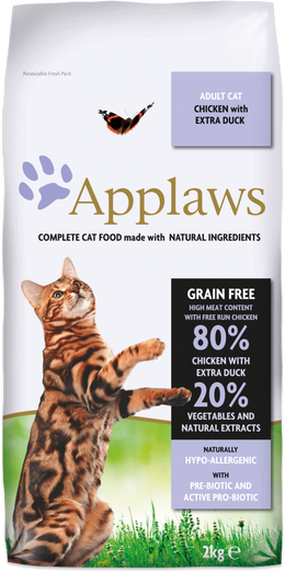Applaws Adult Kana&Ankka kissan kuivaruoka