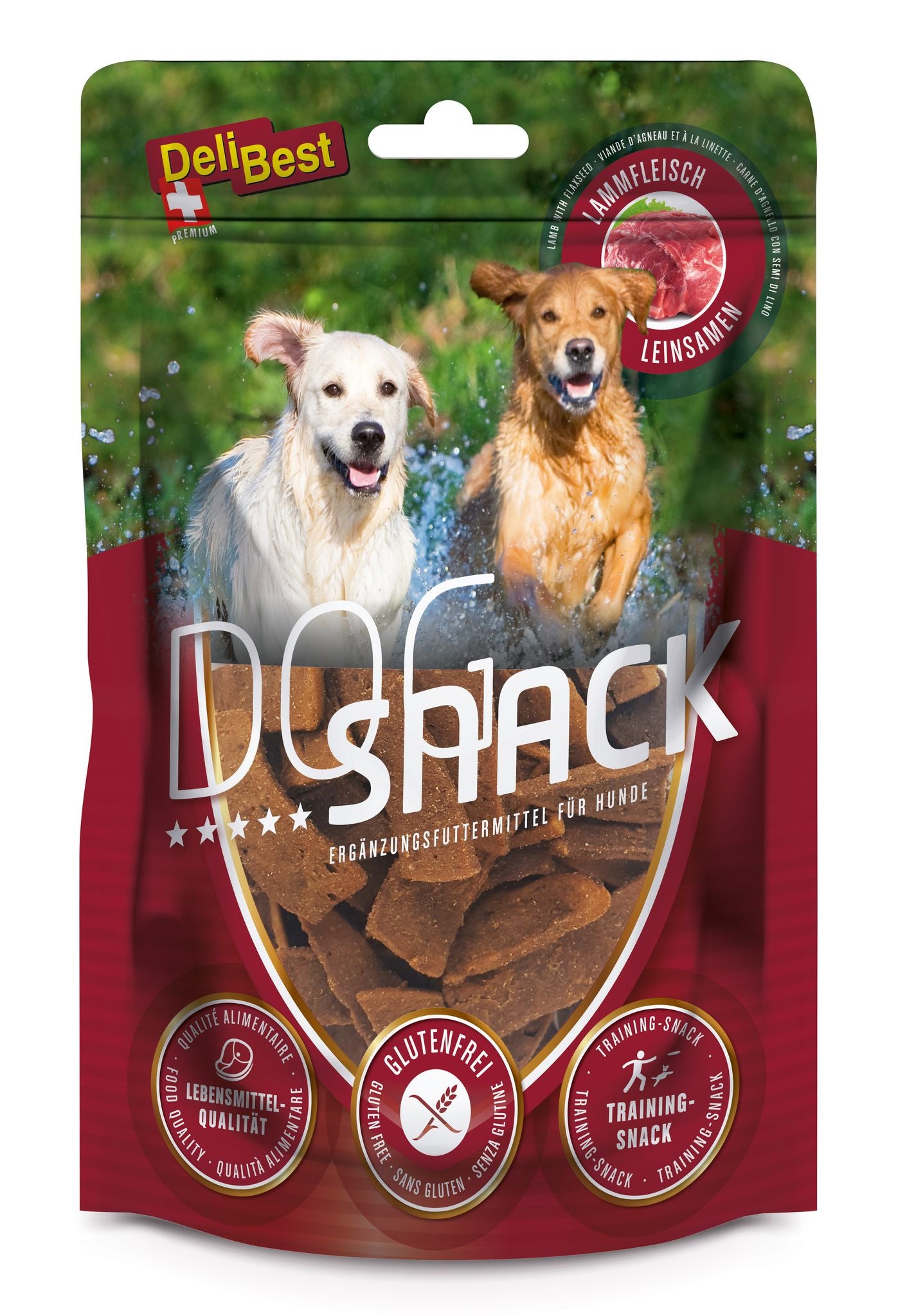 Delibest Dog Snack Swiss lammas 50 g koiran makupala