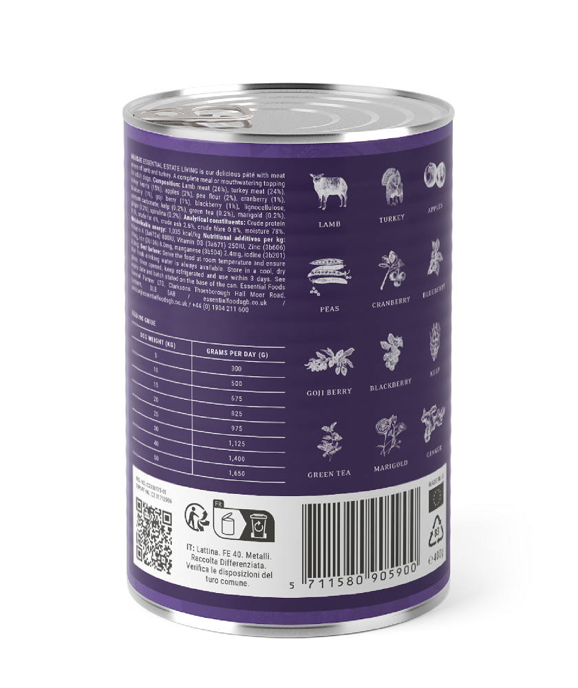 ESSENTIAL ESTATE LIVING PATÈ 400 g koiran märkäruoka