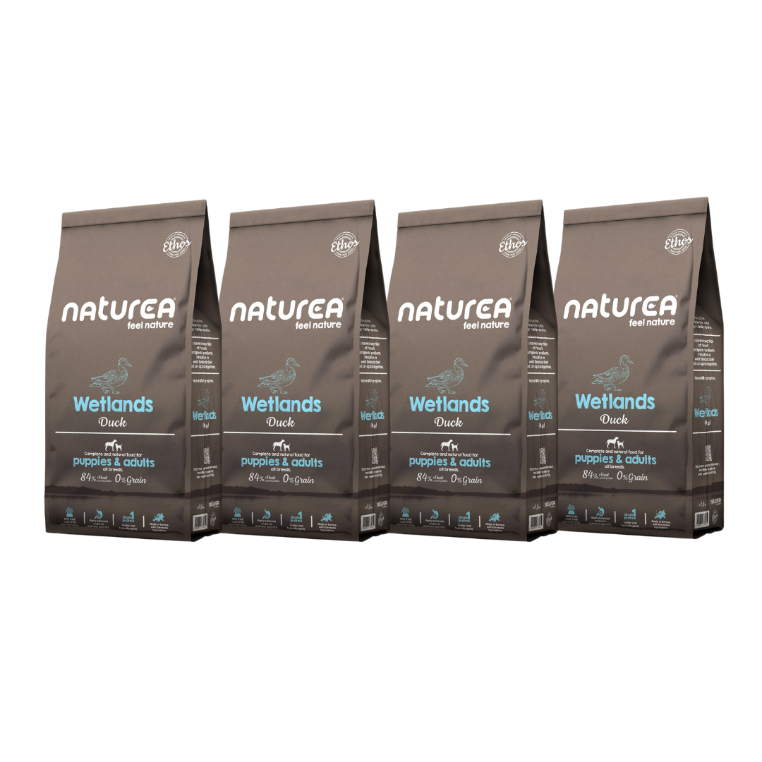 MÄÄRÄALE: Naturea Ethos Wetlands Duck 4 x 1,6 kg - säästä 10 %