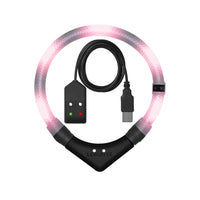 Leuchtie Easy Charge ladattava koiran valopanta, blush