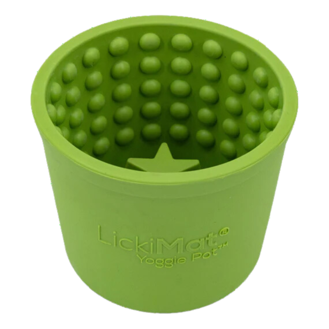 LickiMat Yoggie Pot koiran aktivointlelu, vihreä