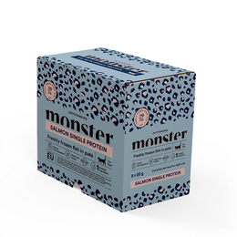 Monster cat Single protein lohi kissan märkäruoka 8 x 85 g
