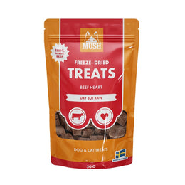 MUSH Freeze-dried Treat pakastekuivattu naudan sydän 55 g