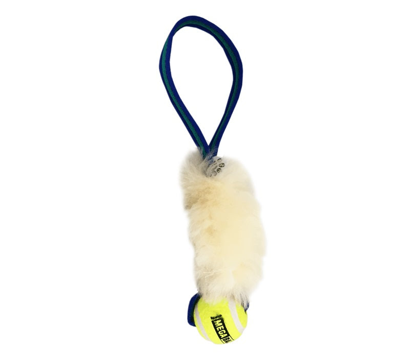 PawsMade Sheep vetolelu tennispallolla