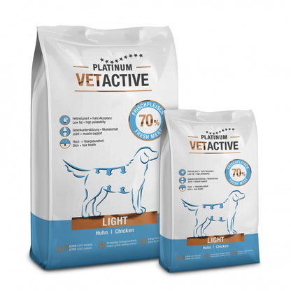 Platinum Vetactive Light puolikostea koiranruoka