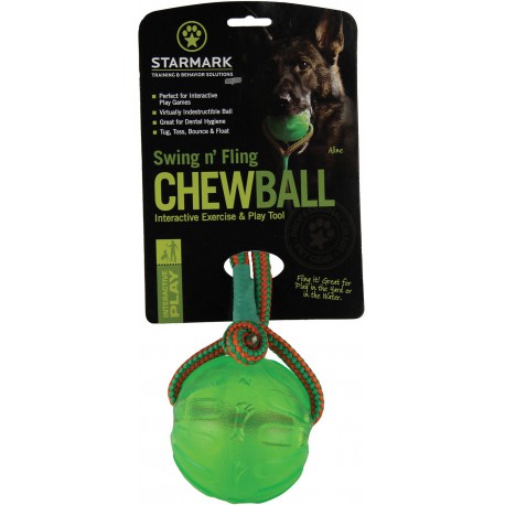 Starmark Chew Ball koiran aktivointipallo narulla